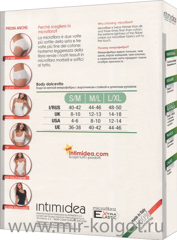 Intimidea Body Dolcevita от магазина Мир колготок и чулок