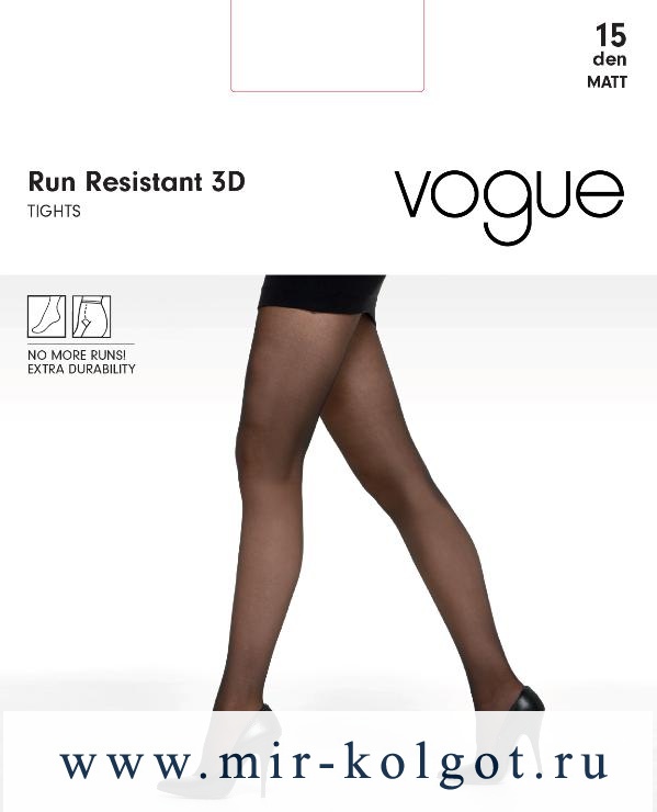 Vogue Art. 95309 Run Resistant 15 3d от магазина Мир колготок и чулок