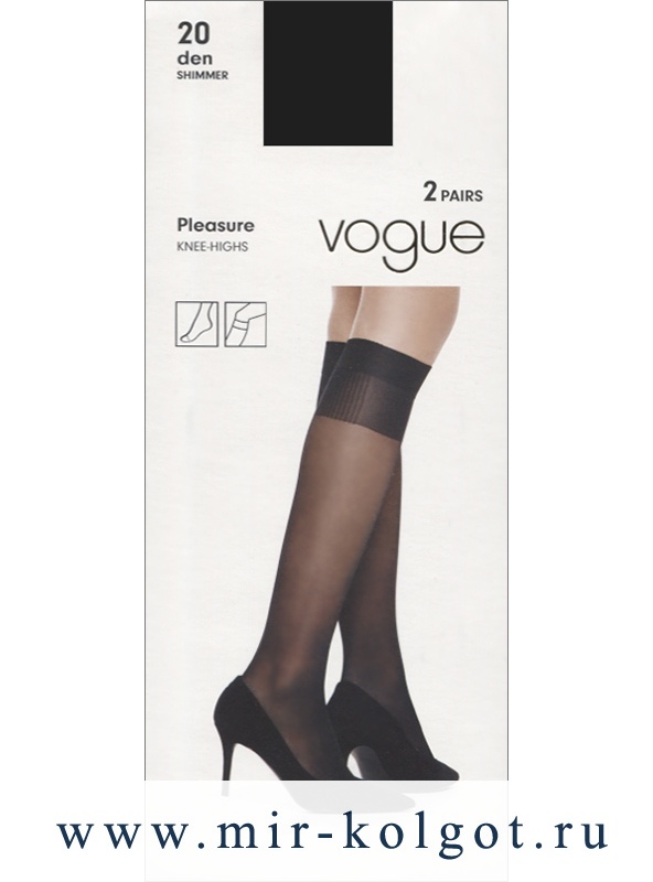 Vogue Art. 95952 Pleasure 20 Knee-highs, 2 Pairs от магазина Мир колготок и чулок